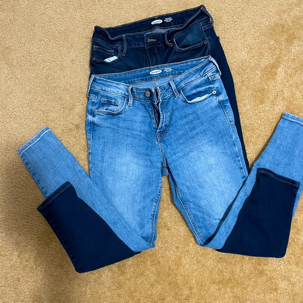 2 for 1 Old Navy Rock Star Super Skinny Mid Rise